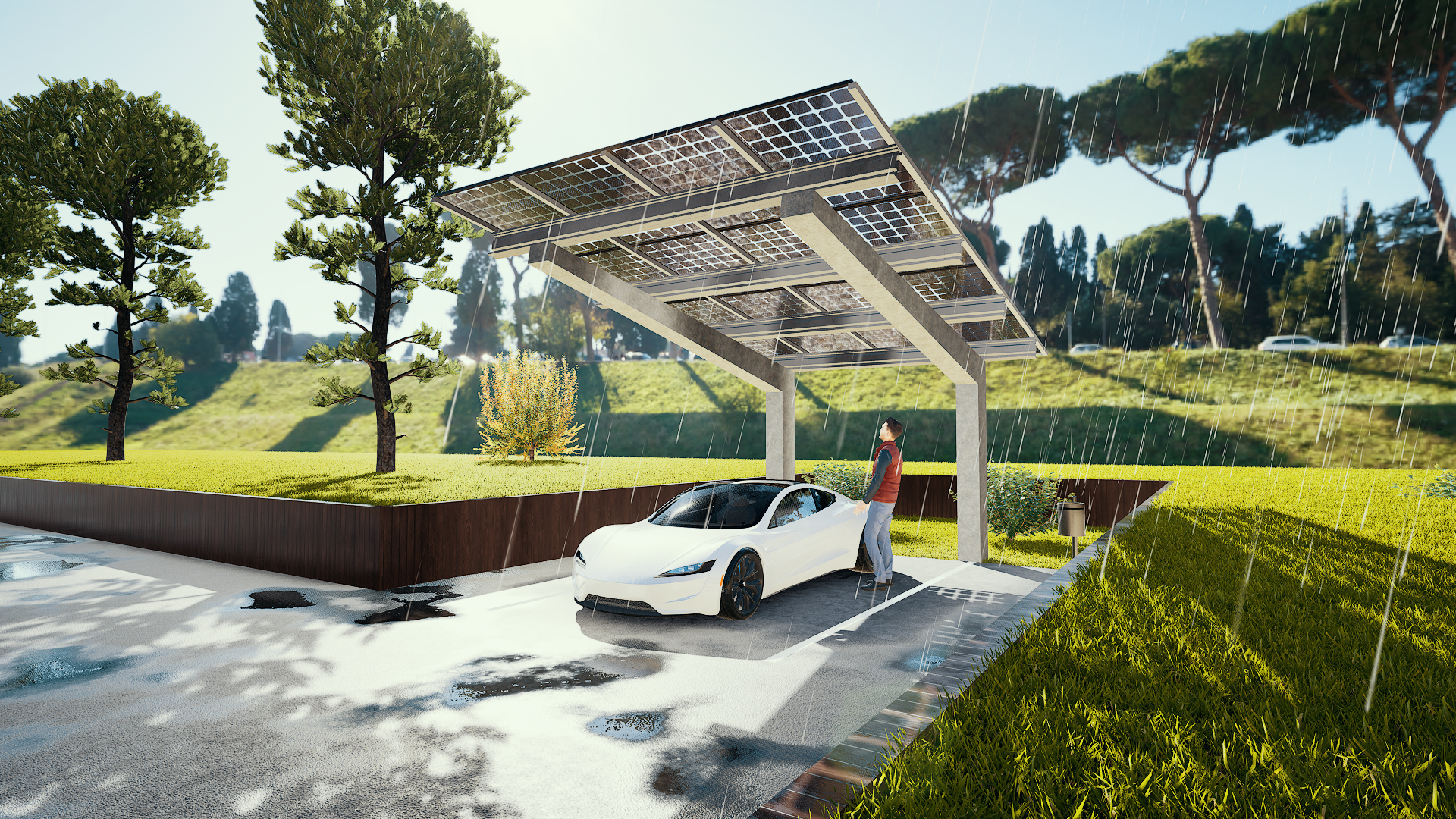 Solarcarport Walter Solar 1 Stellplatz