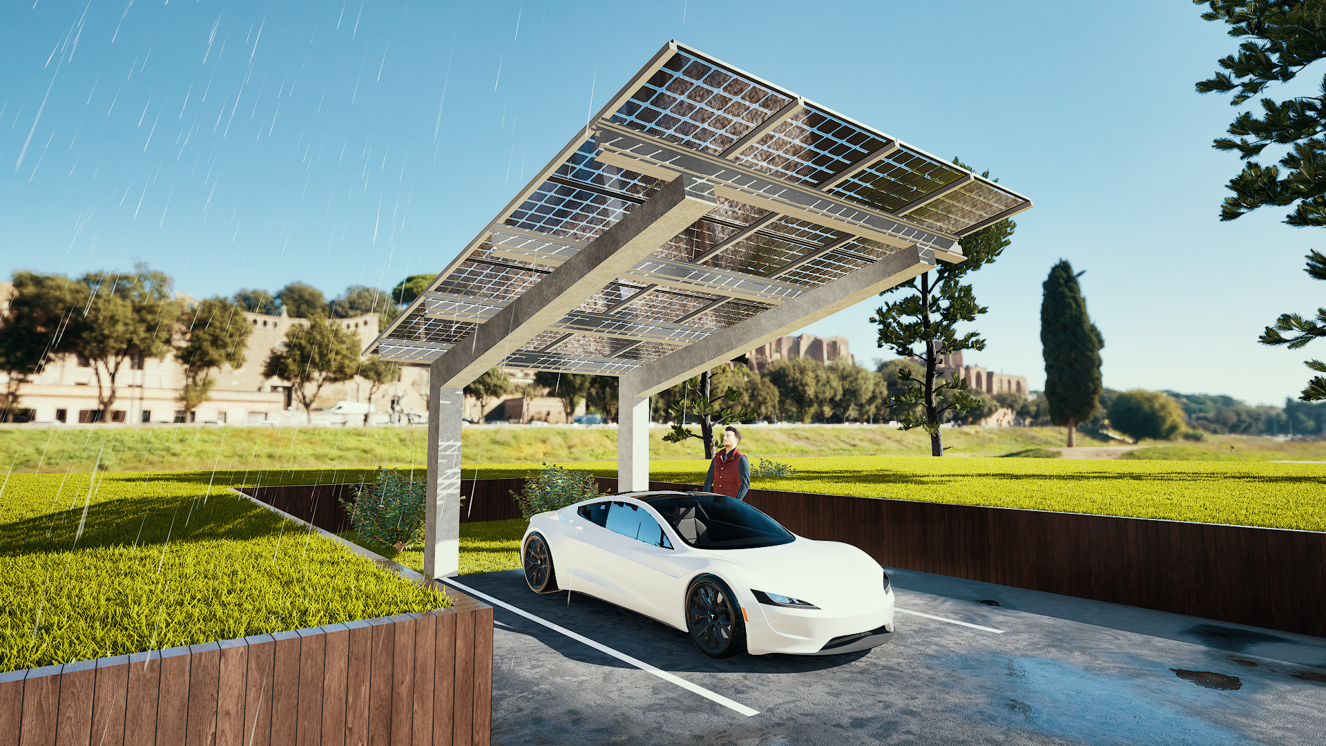 Solarcarport seite 2 mit 1 Stellplatz Walter Solar