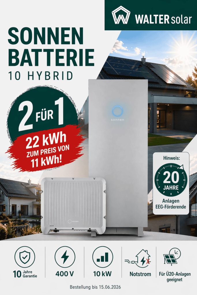 Rabattaktion sonnenBatterie Hybrid 10 2 für 1 22 kWh