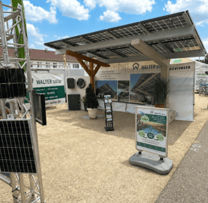Blick auf unseren Messestand Walter Solar GmbH Ipfmesse 2027 Bopfingen ohne Personen
