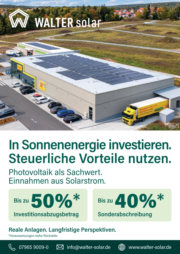 In laufende Solaranlagen investieren – mit planbaren Erlösen und steuerlichen Vorteilen